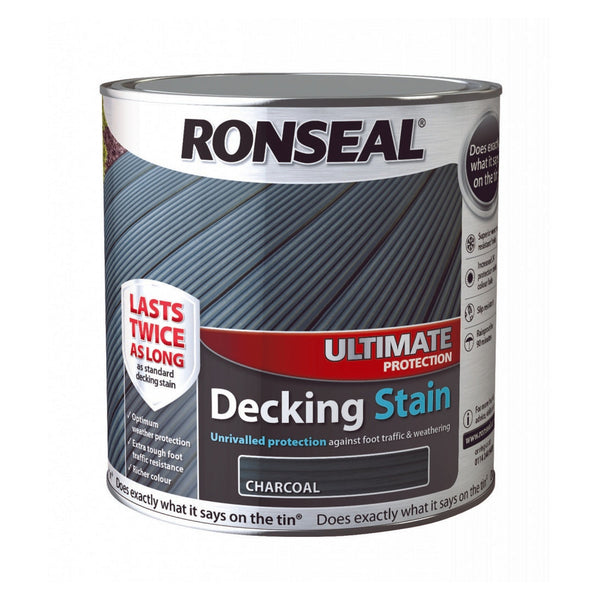 Ronseal Ultimate Protection Decking Stain 2.5L tin in Charcoal