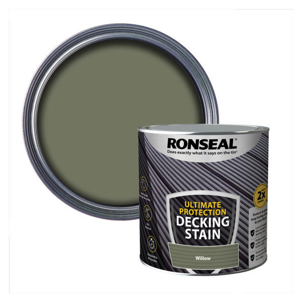 Ronseal Ultimate Protection Decking Stain 2.5L tin in Willow