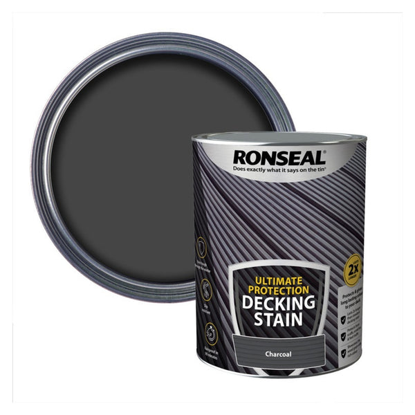 Ronseal Ultimate Protection Decking Stain 5L in Charcoal