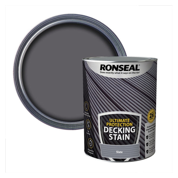 Ronseal Ultimate Protection Decking Stain 5L in Slate