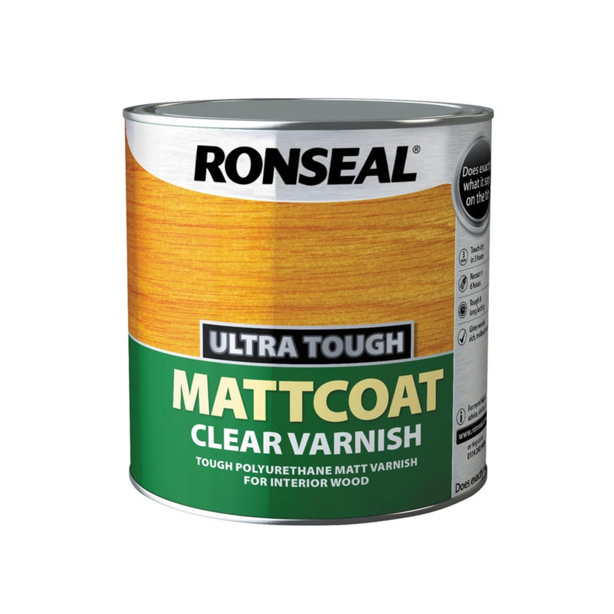 Ronseal Ultra Tough Varnish Matt 2.5L tin