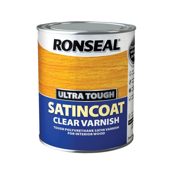 Ronseal Ultra Tough Varnish Satin 750ml tin