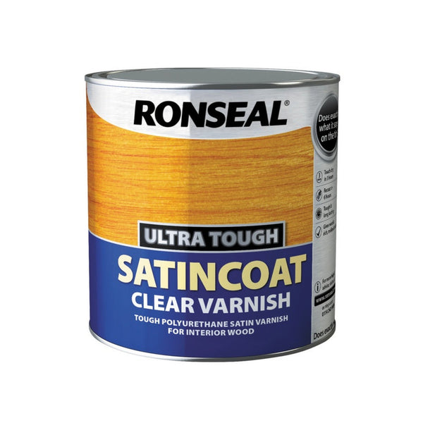 Ronseal Ultra Tough Varnish Satin 2.5L tin