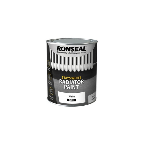 Ronseal white gloss one coat radiator paint 750ml