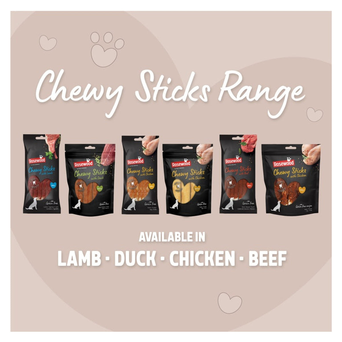 Rosewood chewy sticks with chicken dog treats, 10 pieces, view 3
