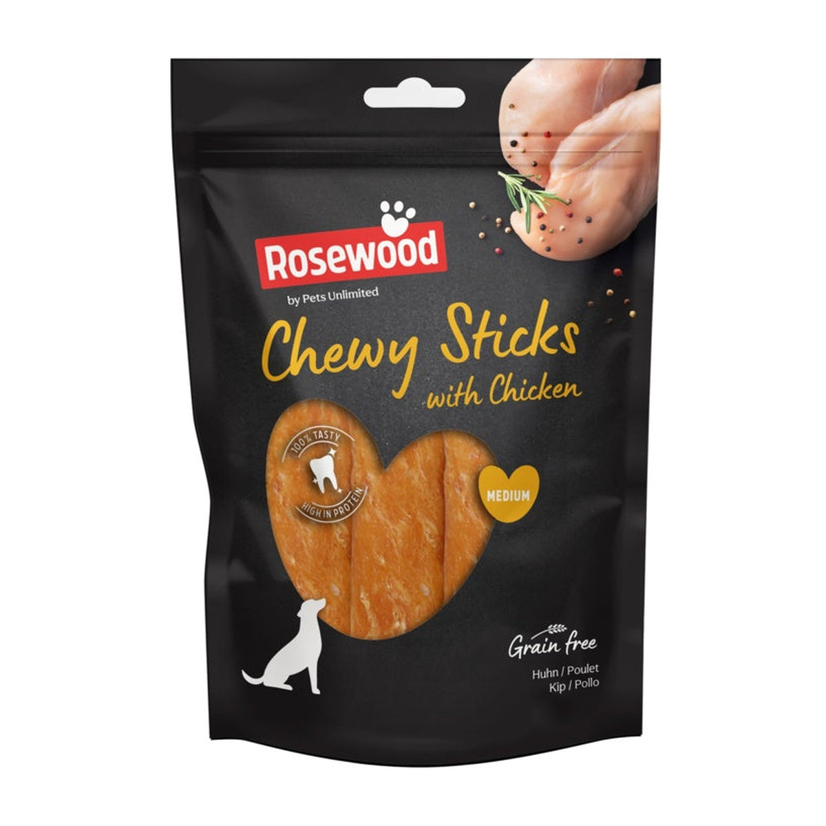 Rosewood chewy sticks with chicken 4 piece medium