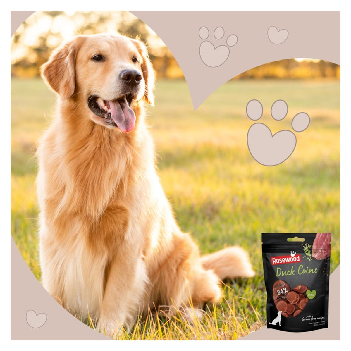 Rosewood Duck Coins dog treats 100g, view 5