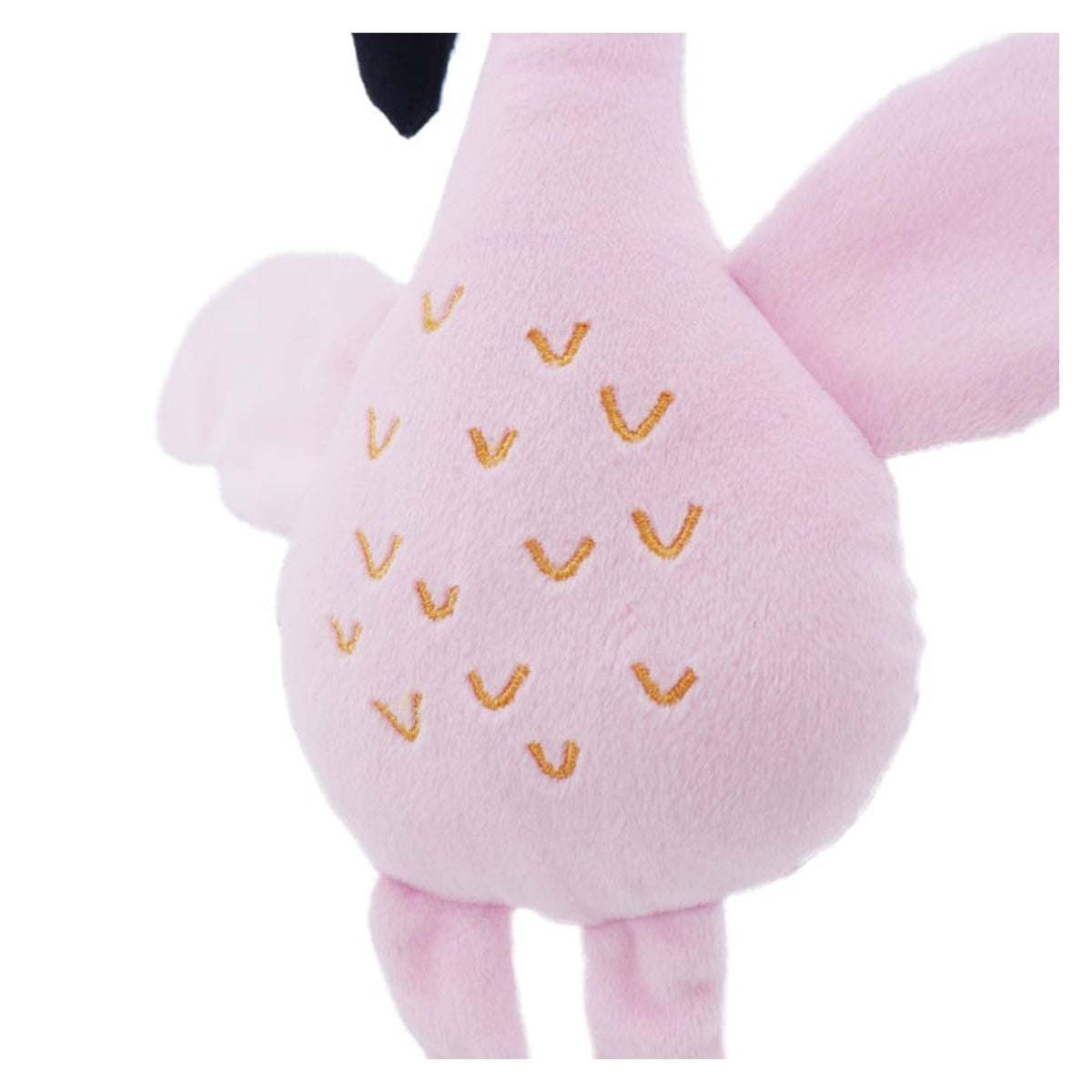 Rosewood eco friendly flamingo squeaky dog toy, view 8