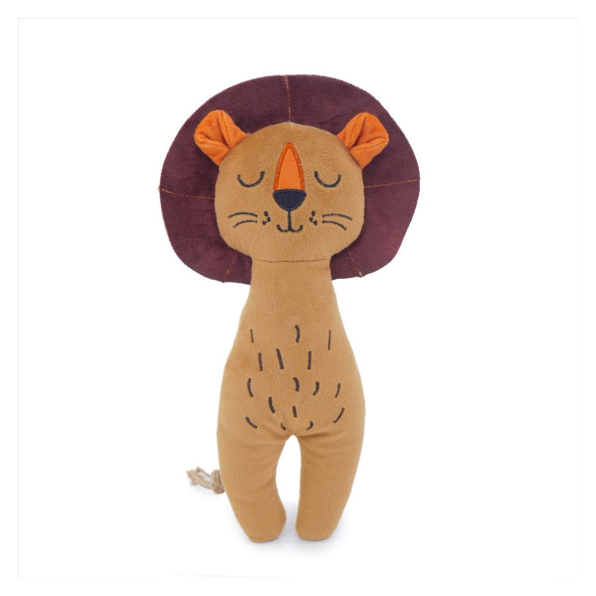 Rosewood Eco lion squeaky dog toy, view 2