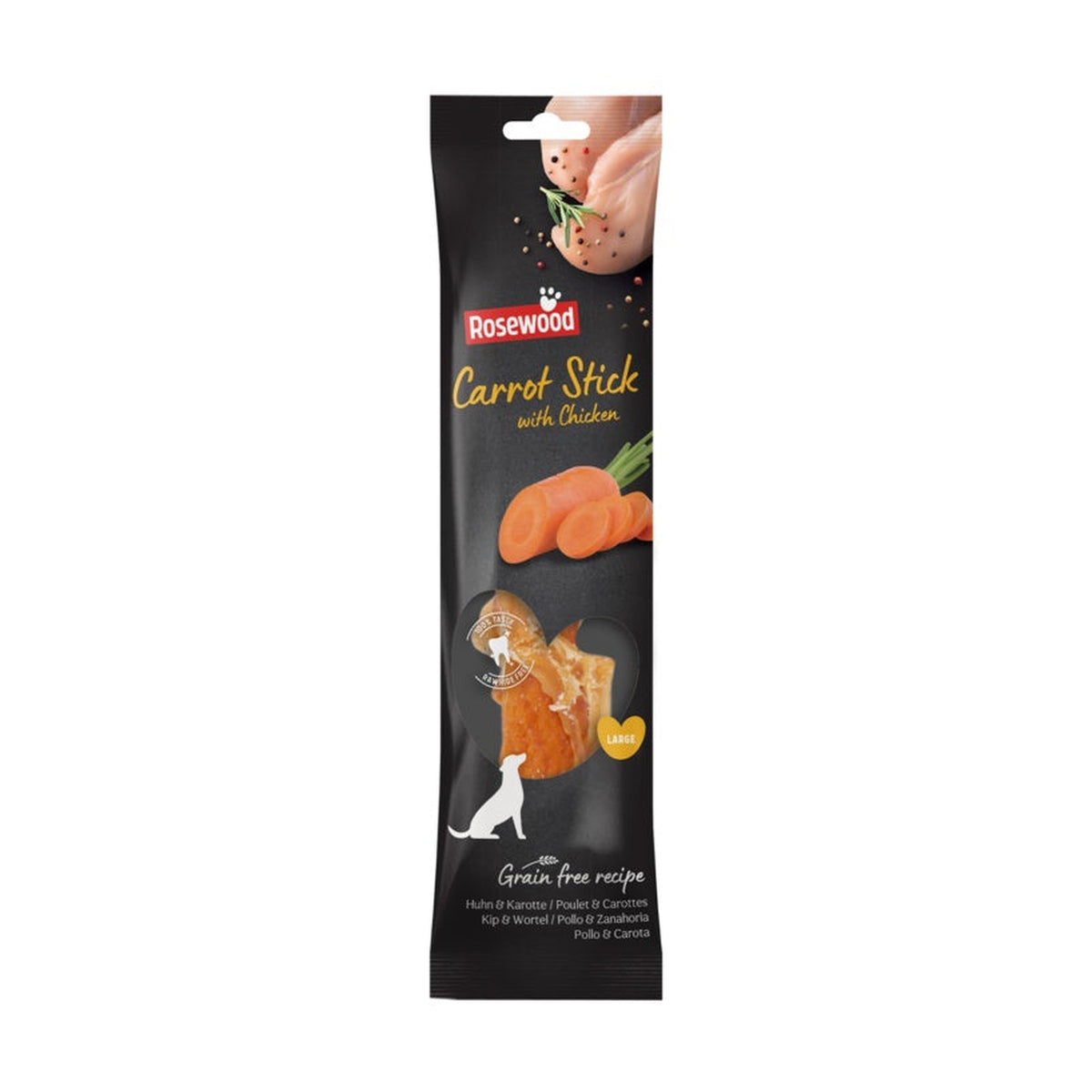 Rosewood giant chicken wrapped carrot stick 70g