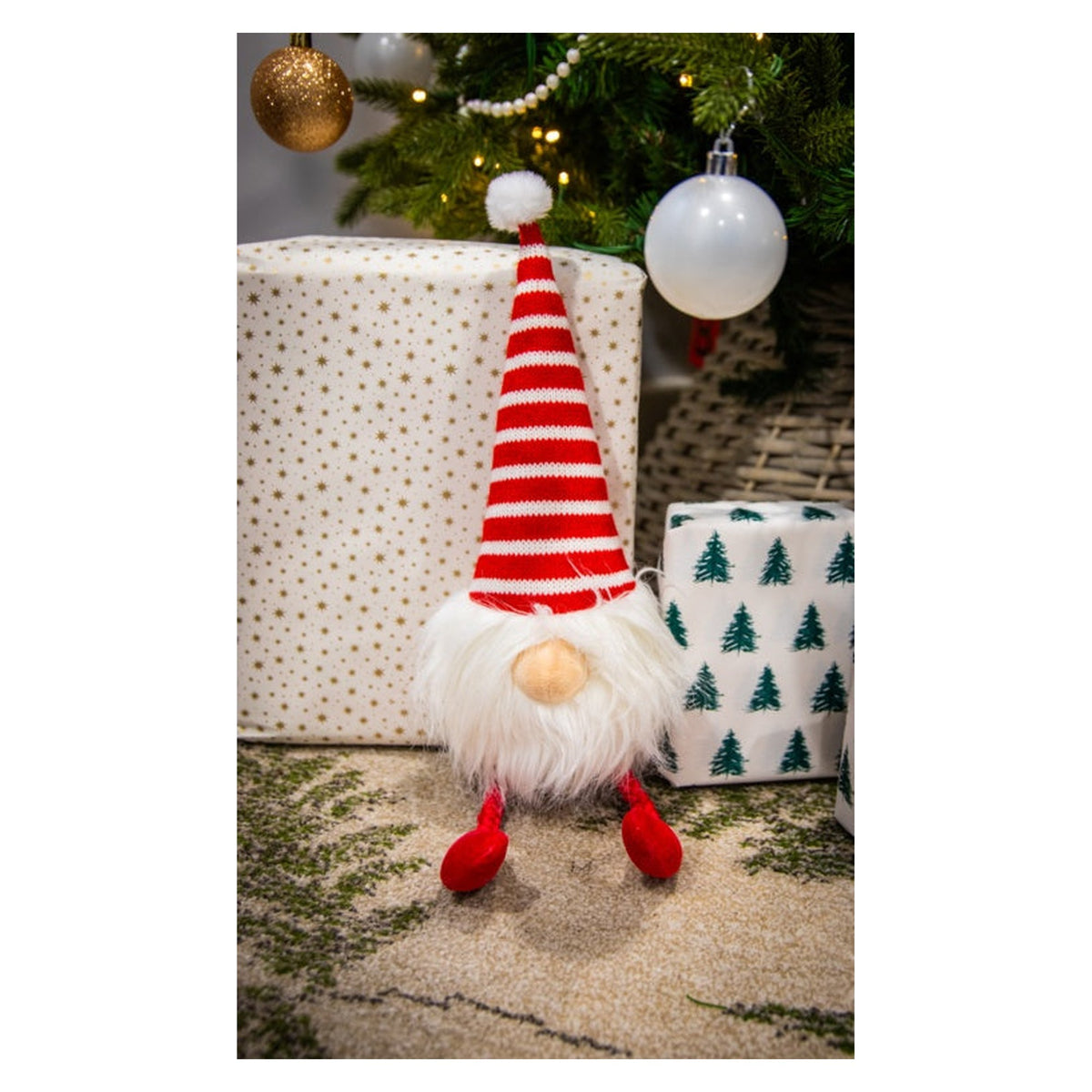 Rosewood Groopert Gonk festive plush gnome dog toy, view 2