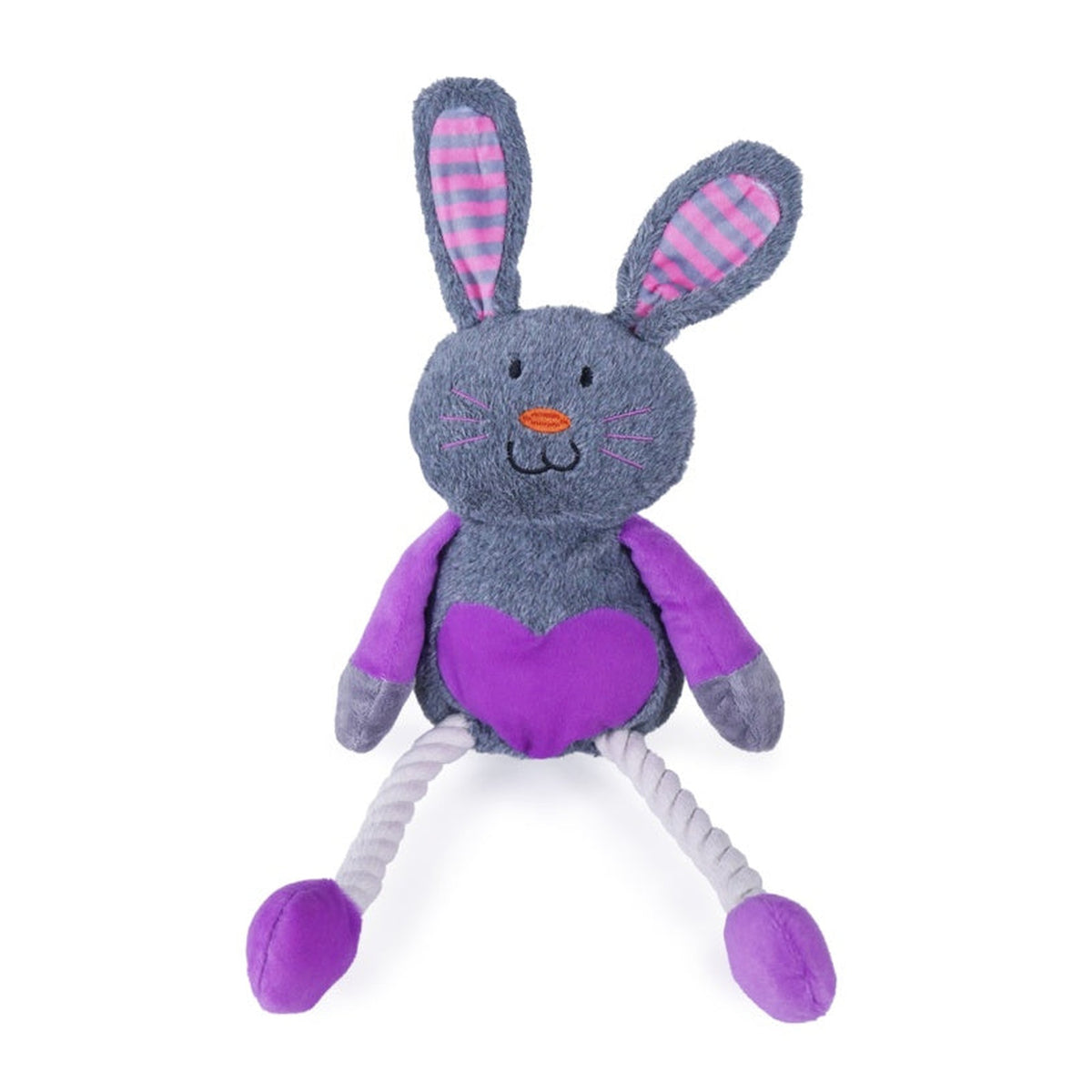 Rosewood Mister Twister Ruby Rabbit rope dog toy, view 2