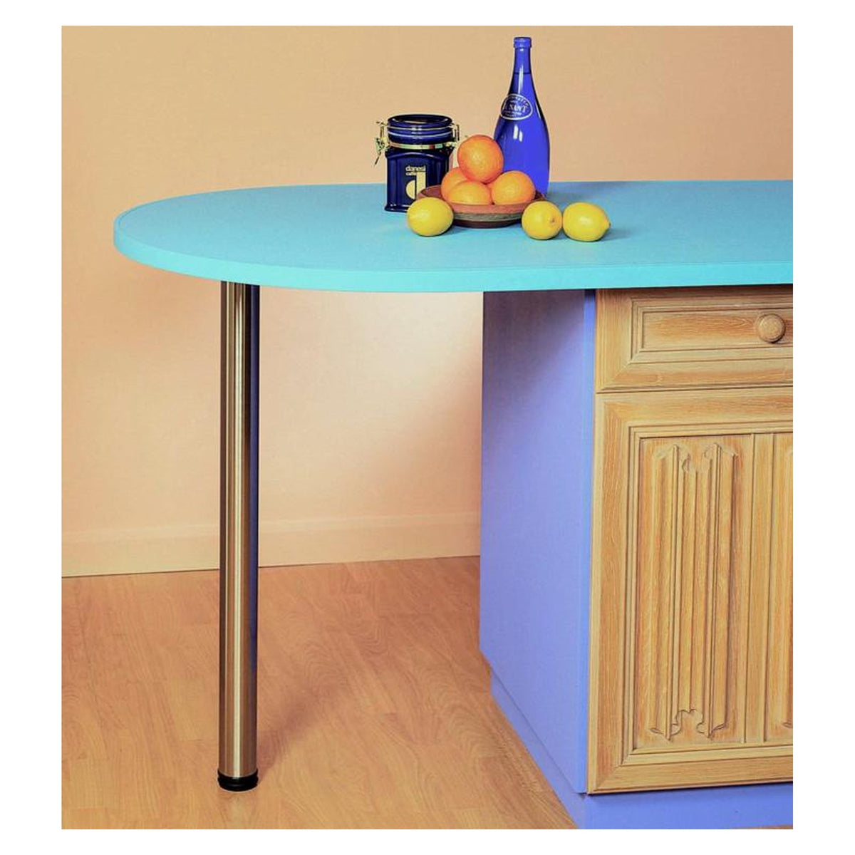 Rothley brushed finish worktop leg 870mm