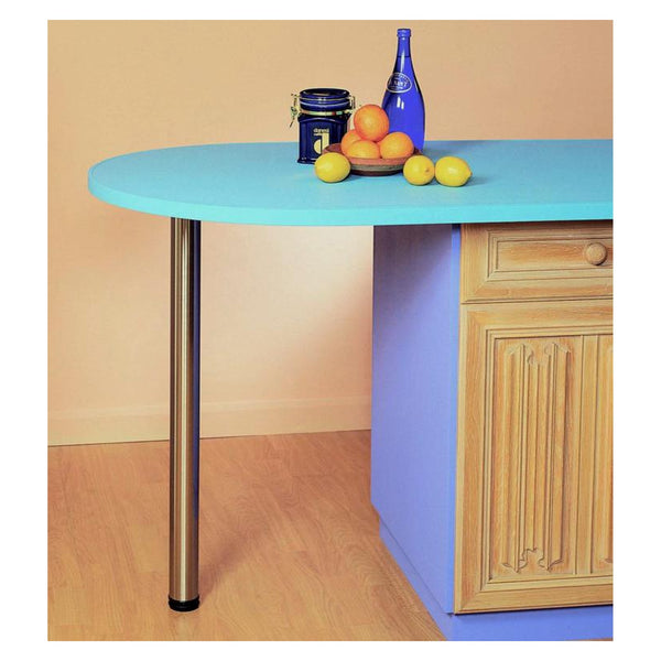 Rothley brushed finish worktop leg 870mm