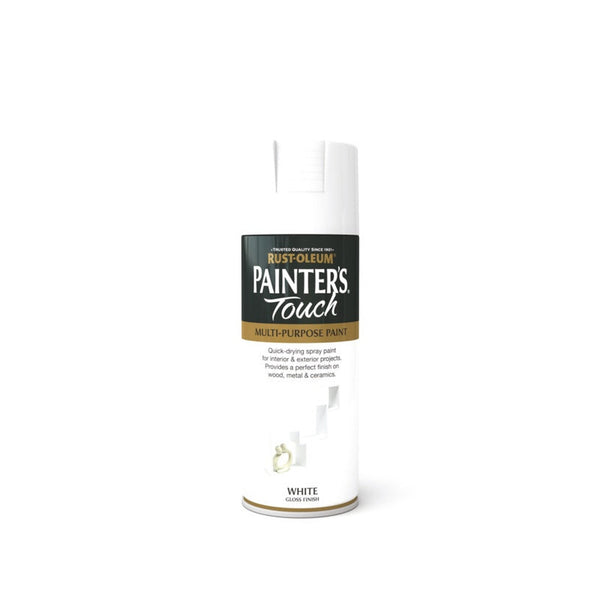 Rust-Oleum Painter's Touch 400ml aerosol in White Gloss