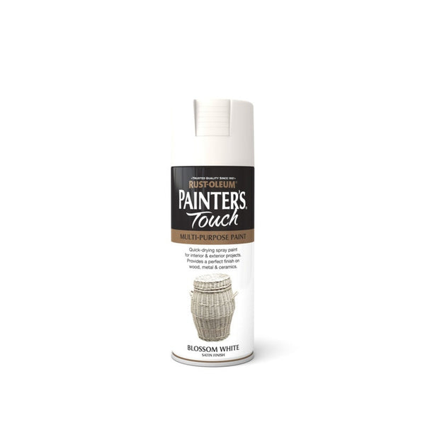 Rust-Oleum Painter's Touch 400ml spray can in Blossom White Satin