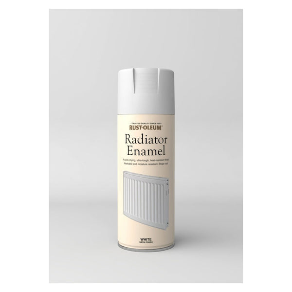 Rust-Oleum white satin radiator spray paint 400ml