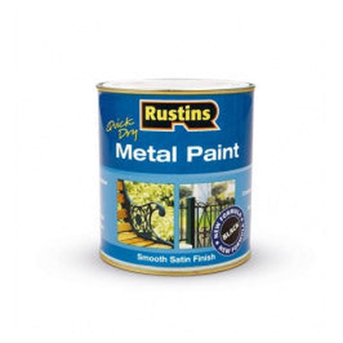 Rustins Metal Paint 500ml in black
