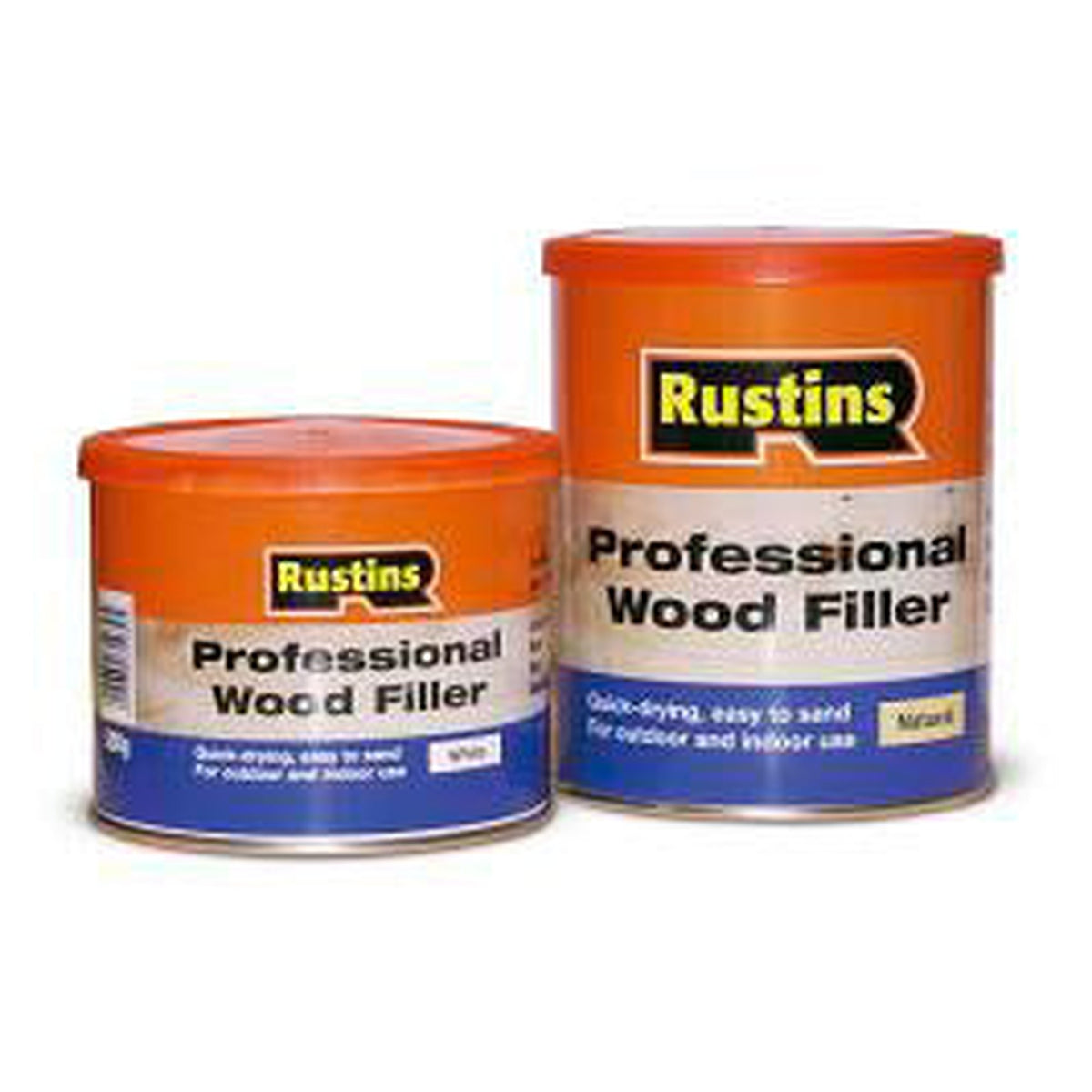 Rustins Professional Wood Filler 250g tub in white