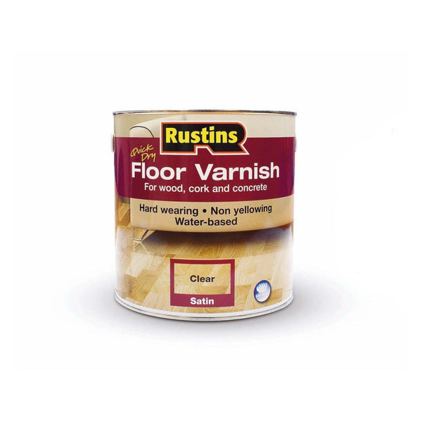 Rustins Quick Dry Acrylic Floor Coating Satin 2.5L tin