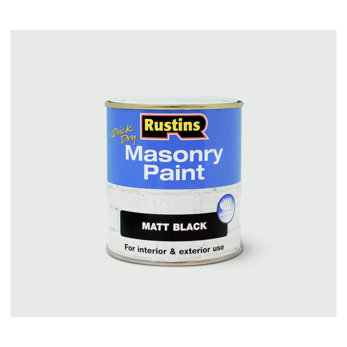Rustins Quick Dry Masonry Paint 250ml in Black
