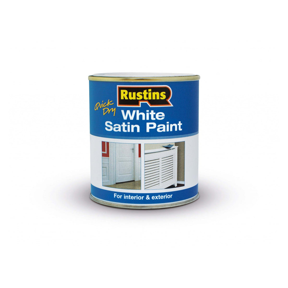 Rustins Quick Dry Satin White 250ml tin