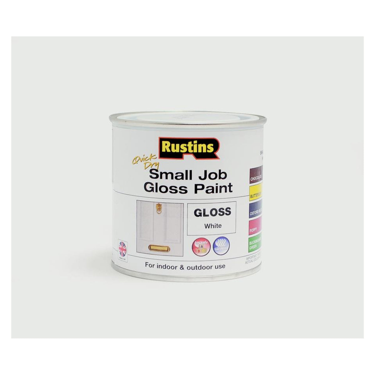 Rustins Quick Dry Small Job Gloss White 250ml tin