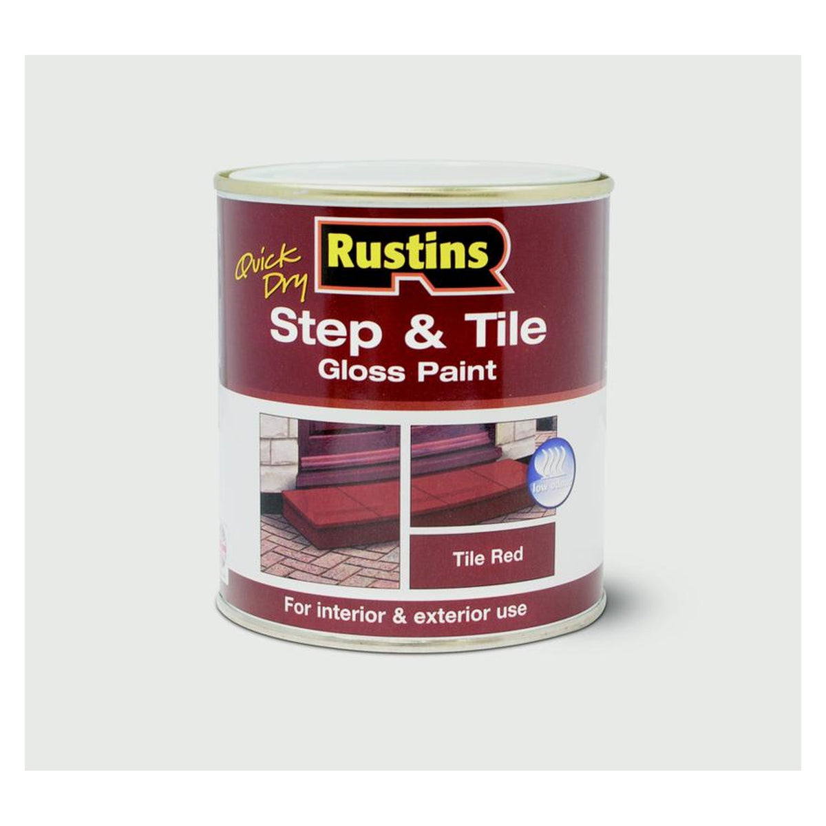 Rustins Quick Dry Step & Tile Paint 1L in Red