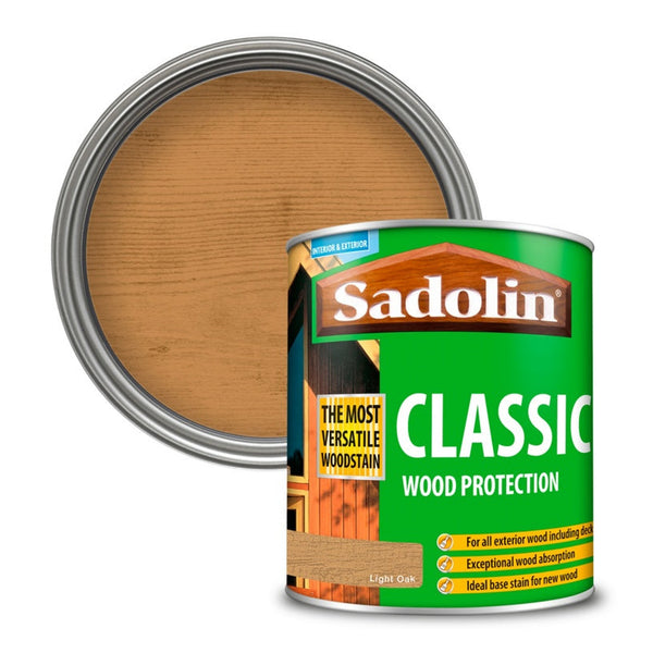Sadolin Classic Wood Protection 1L tin in Light Oak