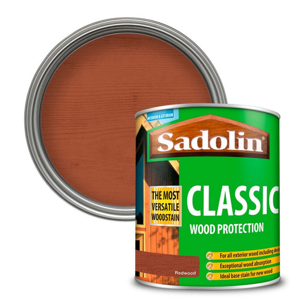 Sadolin Classic Wood Protection 1L tin in Redwood