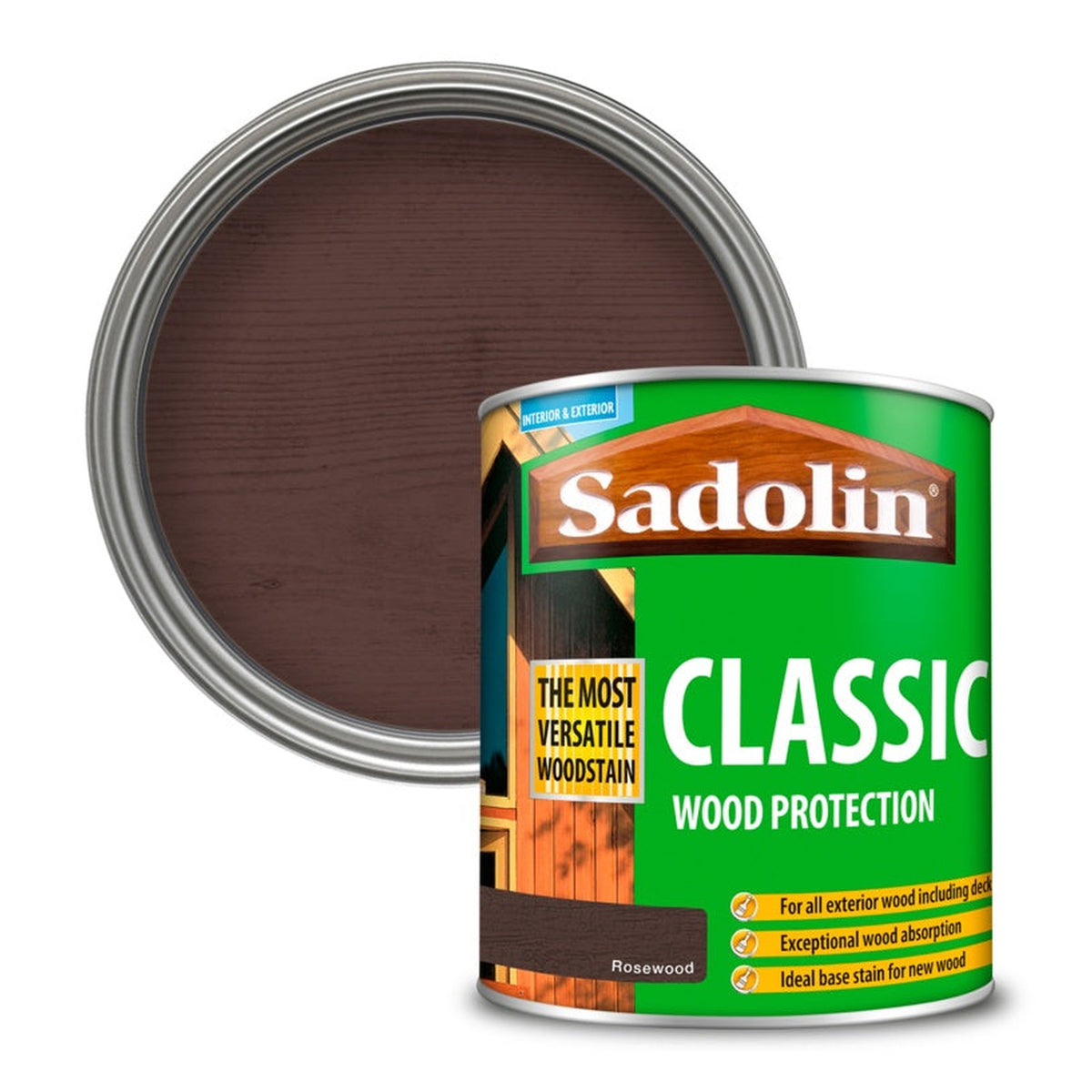 Sadolin Classic Wood Protection 1L tin in Rosewood