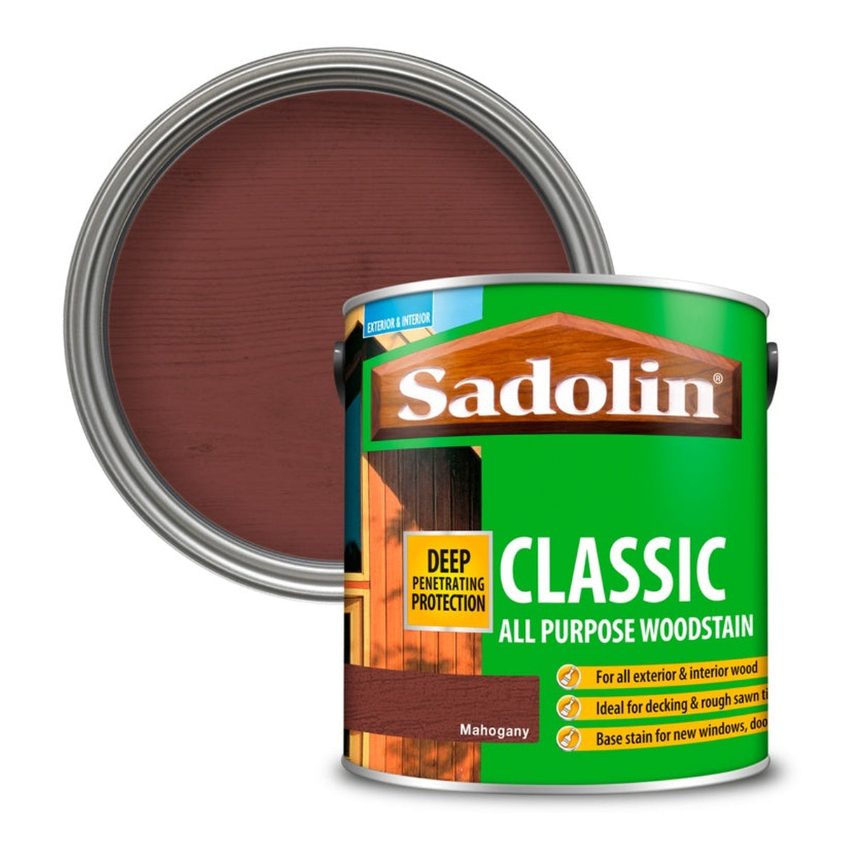 Sadolin Classic Wood Protection 2.5L tin in Mahogany