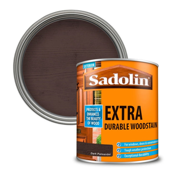 Sadolin Extra Durable Woodstain 1L in Dark Palisander