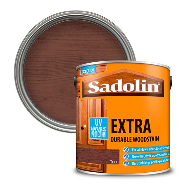 Sadolin Extra Durable Woodstain 2.5L tin in Teak
