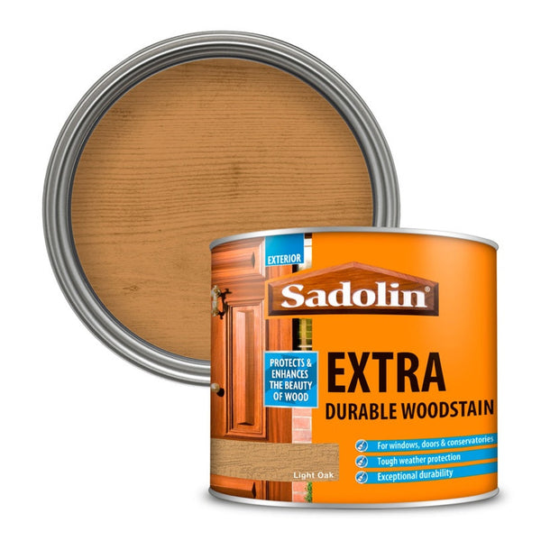 Sadolin Extra Durable Woodstain Light Oak 500ml tin