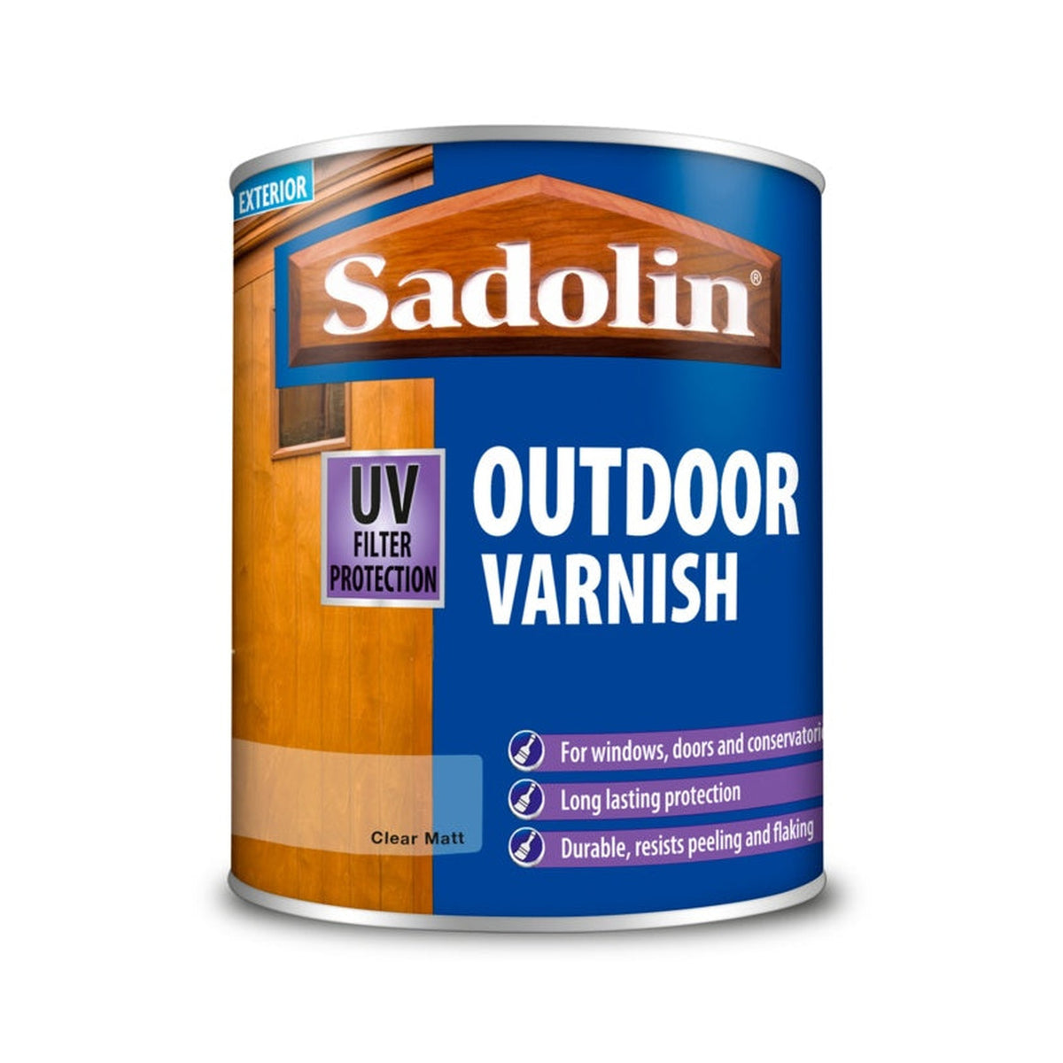 Sadolin Outdoor Varnish Matt Clear 750ml tin
