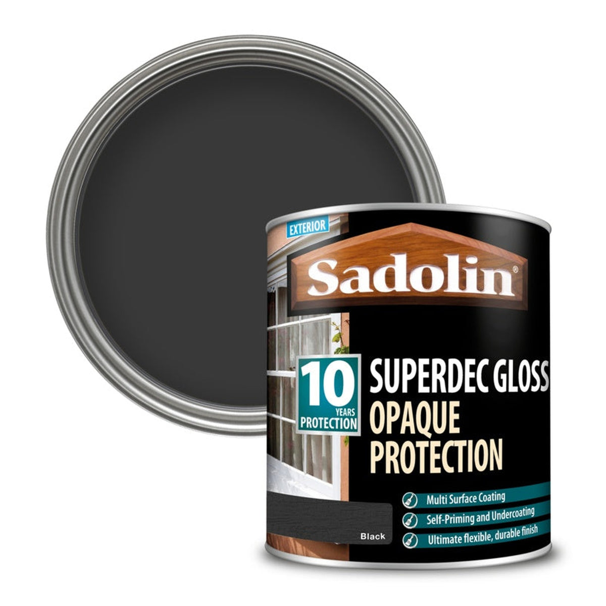 Sadolin Superdec Gloss 1L in Black