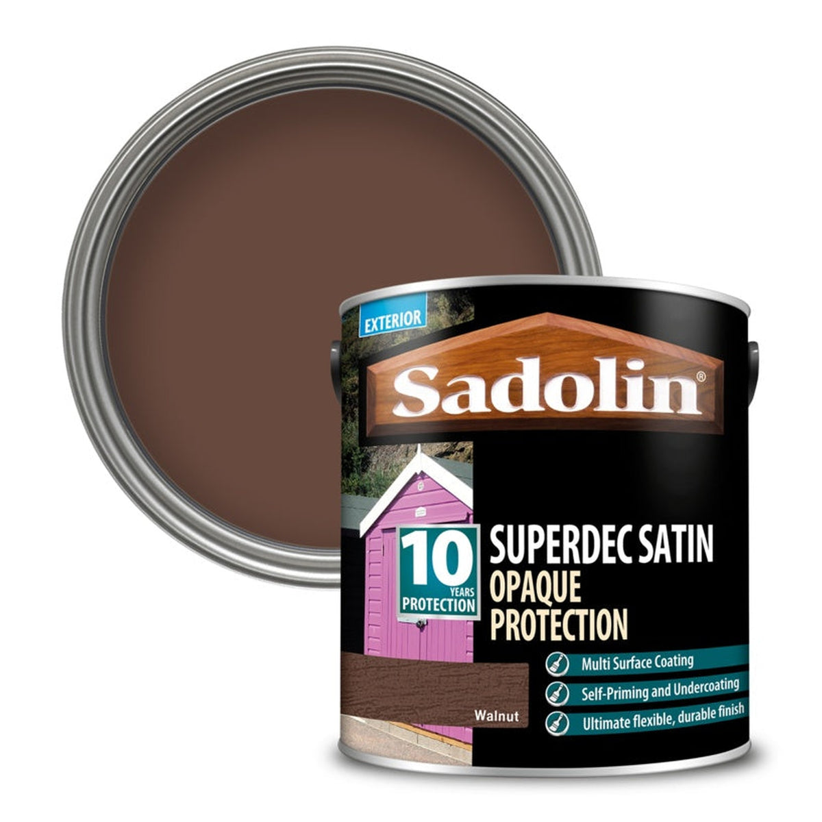Sadolin Superdec Gloss 2.5L in Walnut