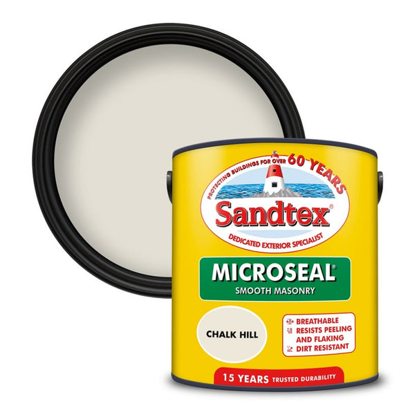 Sandtex Smooth Masonry Paint 2.5L Chalk Hill