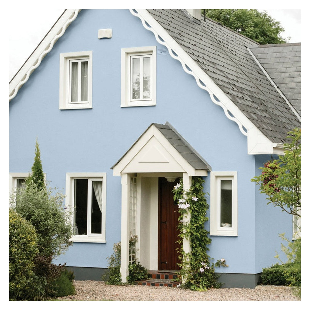 Sandtex Smooth Masonry Paint 5L tin in Morning Sky, view 2
