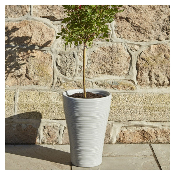Sankey Hereford tall planter in Cool Grey