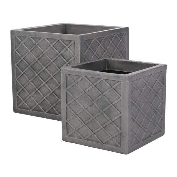 Sankey Lazio pewter planter set of 2