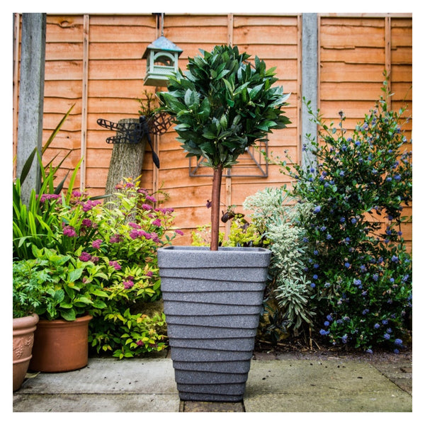 Sankey tall square Trojan planter 40cm in ash