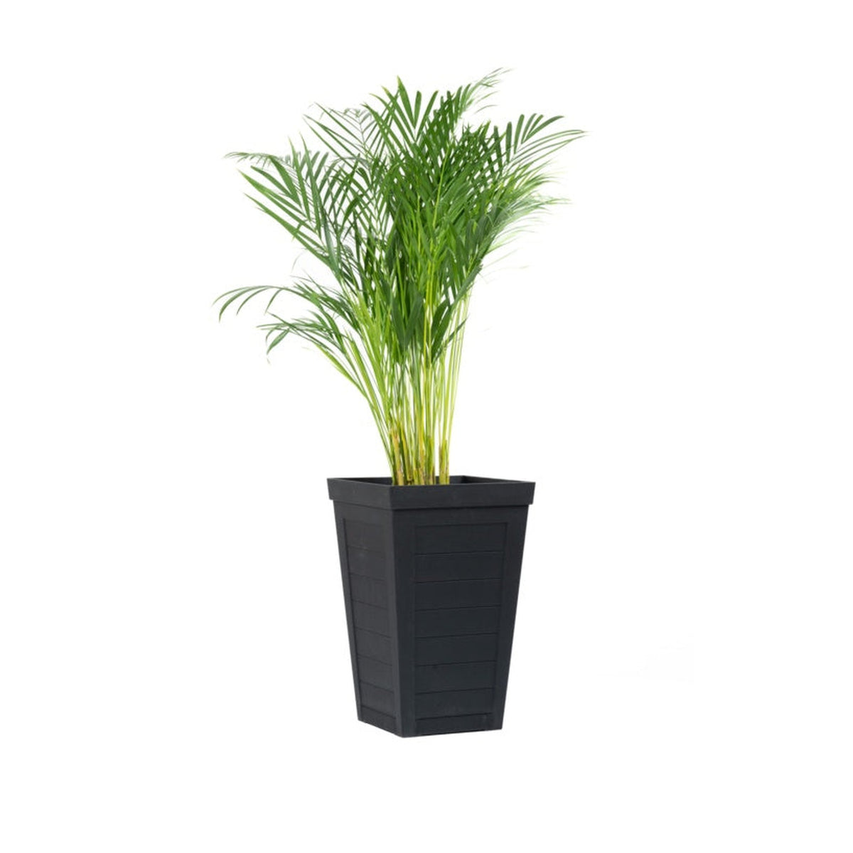 Savana Slats Slate Planter - 37 x 37 x 36cm