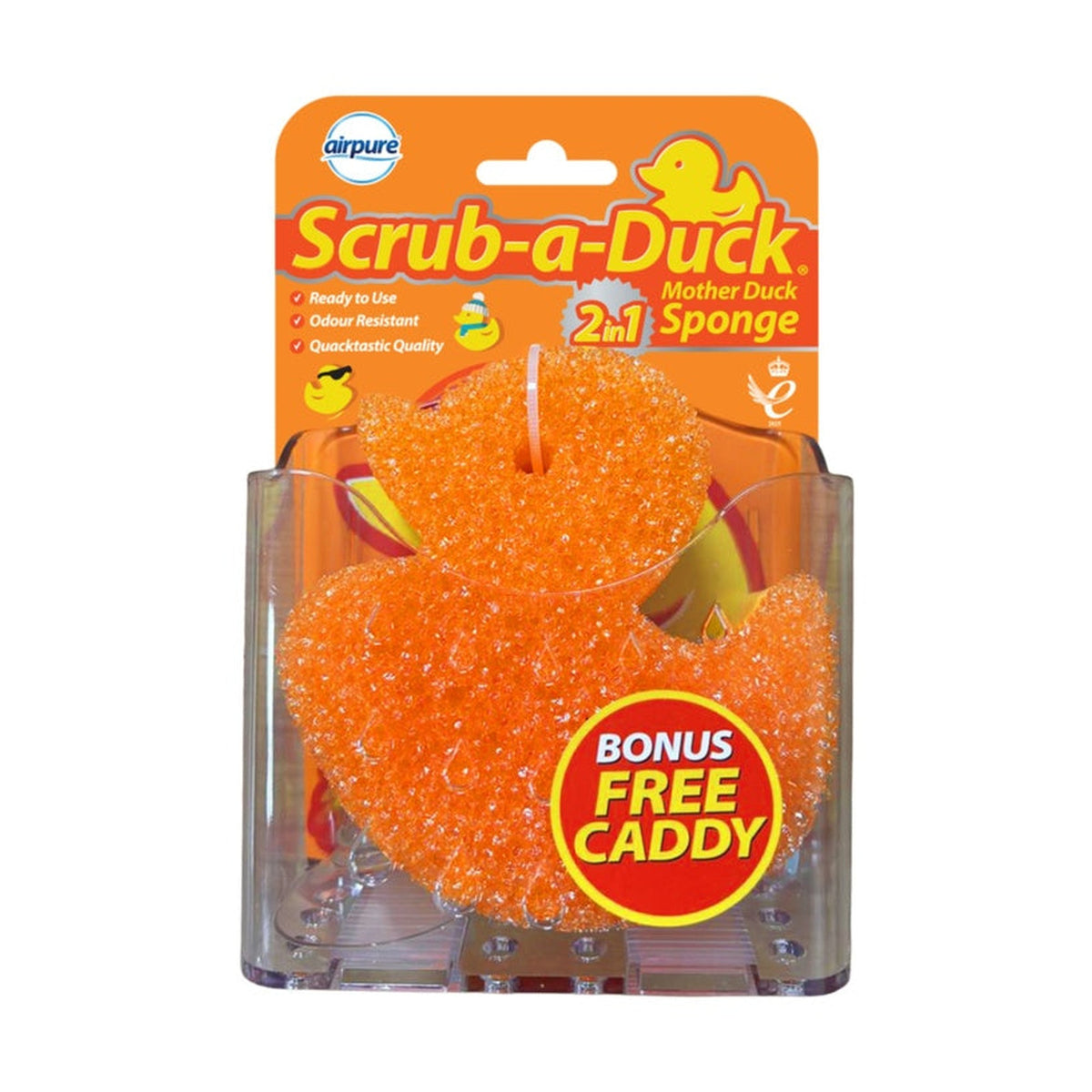 Scrub A Duck Sponge & Caddy