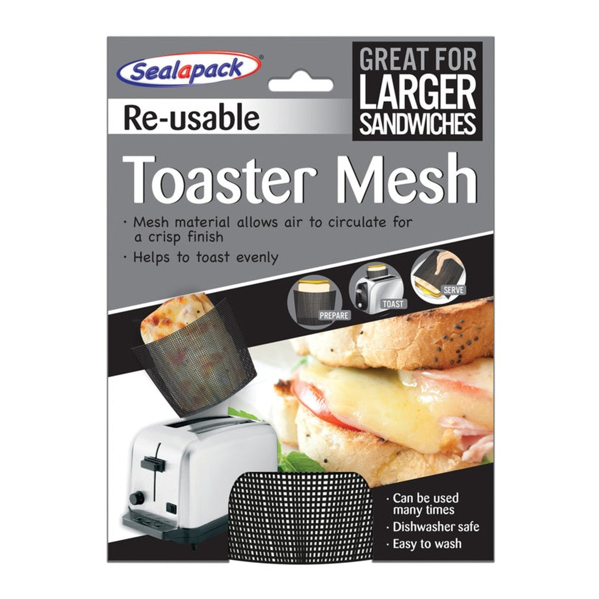 Sealapack reusable toaster mesh bag