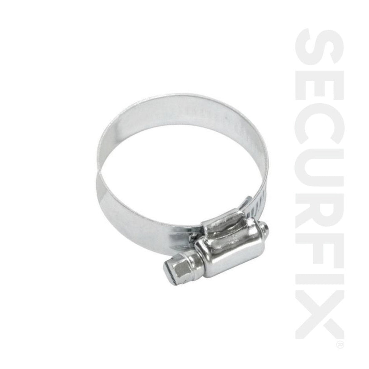 Pack of 10 Securfix 10-16mm zinc plated hose clips
