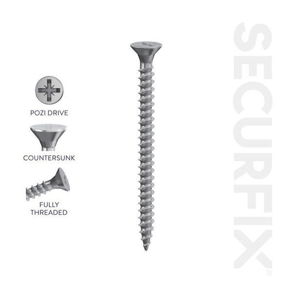 Securfix A2 stainless steel 3.5 x 30mm screws, pack of 200