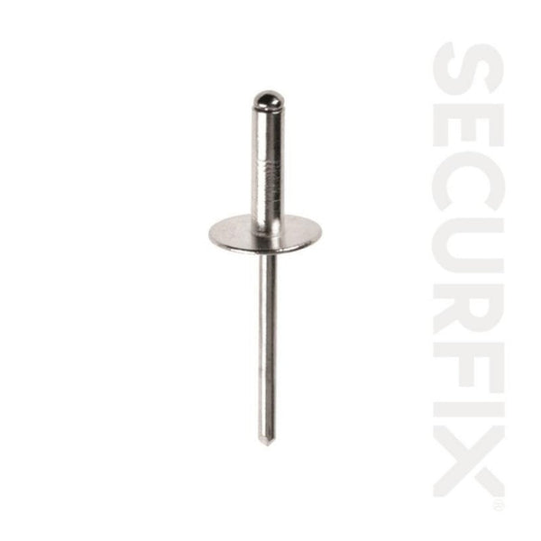 Securfix domehead rivets 3.2 x 14mm, pack of 100