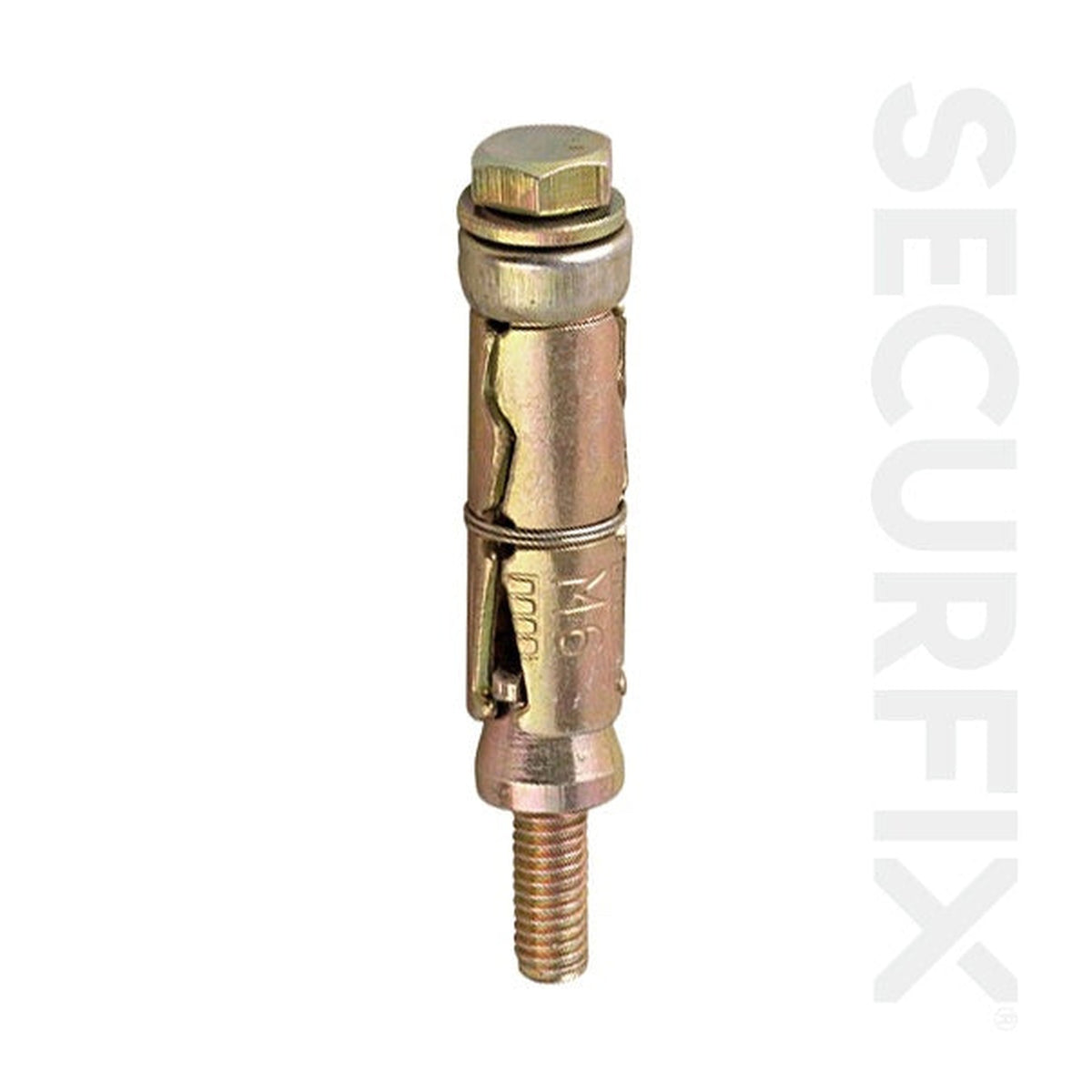 Pack of 10 Securfix M6 x 80mm expansion bolt anchors
